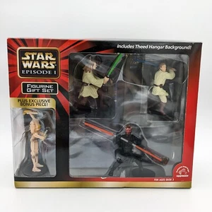 Applause Star Wars Episode 1 Figurine Gift Set Theed Hangar Darth Maul Obi Won - Picture 1 of 13