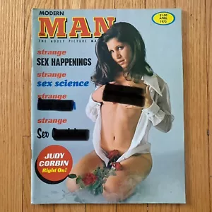 Vintage Modern Man Magazine, April 1972, Judy Corbin - Picture 1 of 3