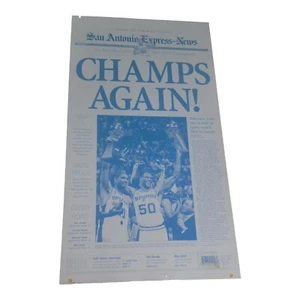 RARE San Antonio Spurs nba champions 2003 newspaper Printing Plate - Picture 1 of 3