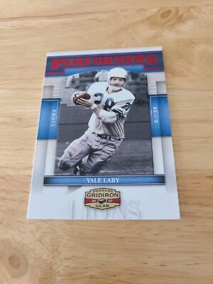 2007 Donruss Gridiron Gear Performers Yale Lary #P-36 HOF Lions $$$$ - Image 1 of 2