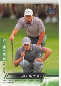 2024 Upper Deck Golf  Alex Fitzpatrick Season Highlights (Base) #99 - Picture 1 of 2