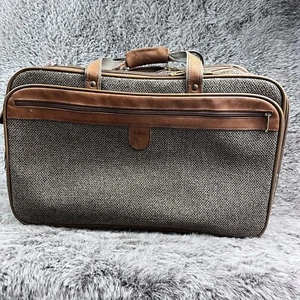 VTG Hartmann Tweed Carry-On Shoulder Bag Travel Luggage Suitcase Missing Strap - Picture 1 of 17