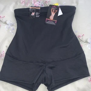 NWT Maidenform Size MEDIUM Shaperwear Boy Short Black Firm Control Hi Waist - Picture 1 of 5