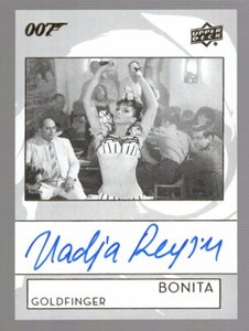 NADJA REGIN AS BONITA 2019 UPPER DECK JAMES BOND AUTO AUTOGRAPH **GOLDFINGER**