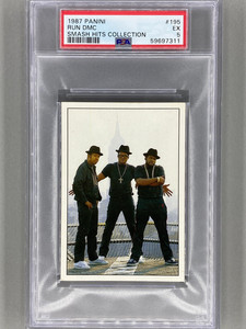 1987 Panini #195 Run DMC Smash Hits Collection PSA 5 - Pop 1 - 5 Higher (Music)