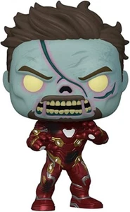 Funko Pop!  Marvel: What If? Zombie Iron Man Vinyl Figur mit Popschutz - Bild 1 von 2