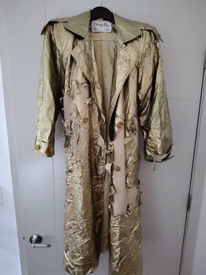 Dior винтажный золотой шелушение подкладка идеальный ремень и манжеты хорошее состояние товара  - Изображение 1 из 4