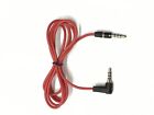 Rot AUX Audio Kabel 3,5mm für PANASONIC RP-BTD5E-K Kopfhoerer