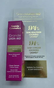 NUEVO EN CAJA Grande Cosmetics GrandeLASH-MD Suero Mejorador de Pestañas 0.7ml/0.02oz Viaje - Imagen 1 de 6