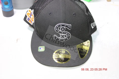 Men's New Era  Black Chicago White Sox 2023 Batting Practice 9TWENTY Adjustable Cover