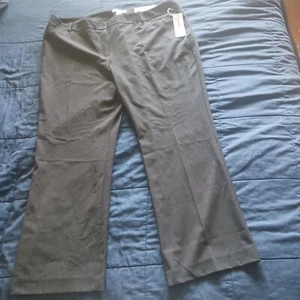 Liz Claiborne Petite Audra Charcoal Dress Pants Size 20 1 New W/Tags - Picture 1 of 6