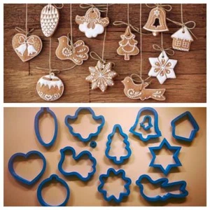 Formine Natale formina set 11 pz Cookie Cutter - Picture 1 of 1