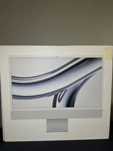 Apple iMac 24" M3 Chip 8GB RAM 256GB SSD 10-Core GPU Silver (2023) *Brand New* - Picture 1 of 6