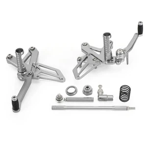 Repose pieds commandes reculées argent pour Kawasaki Ninja ZX-25R ZX25R 20-2021" - Picture 1 of 9