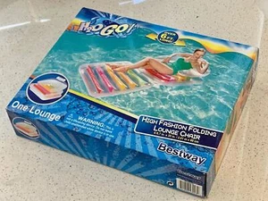 Bestway BW43023E High Fashion Folding Lounge Chair Pool Swim Inflatable Floating - Picture 1 of 5
