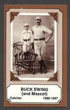 1975 FLEER LAUGHLIN BASEBALL PIONEERS #3  Buck Ewing  NEW YORK GIANTS  EX-MT+  B