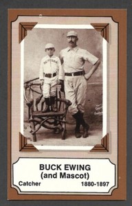 1975 FLEER LAUGHLIN BASEBALL PIONEERS #3  Buck Ewing  NEW YORK GIANTS  EX-MT+  B