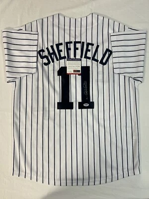 Gary Sheffield GOAT New York Yankees Signed Autographed Jersey PSA/DNA COA - Image 1 of 4
