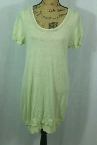 3.1 Phillip Lim Knit Dress Size Large Cotton Wool Blend Cap Sleeve Ruffle Hem - Picture 1 of 7