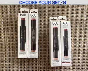 (2 pk.) BILLION DOLLAR BEAUTY CREAM BLUSH & HIGHLIGHTER or CONTOUR STICK: CHOOSE - Picture 1 of 11