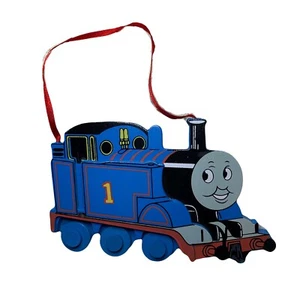 Decorazione albero di Natale vintage Thomas the Tank in legno di Britt Allcroft - Foto 1 di 5