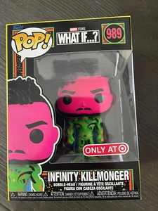What If: Infinity Killmonger #989 BlackLight Funko Pop. Exclusivo para Target - Imagen 1 de 6