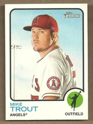 2022 Topps Heritage - Mike Trout #100 - Image 1 of 2