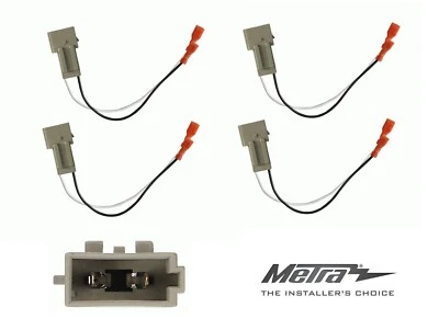 (Set/4) Metra 72-5512 Car Audio Speaker Wiring Harness Adapter For 87+ Ford - Image 1 of 4
