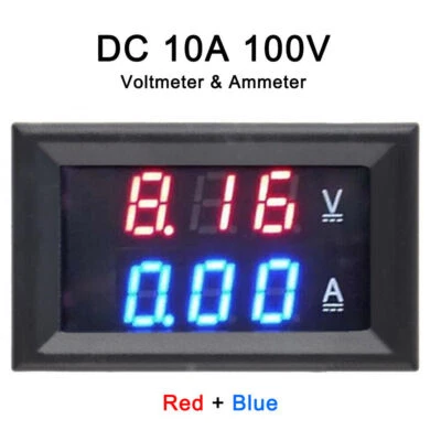 LED Digital Voltmeter Spannungsanzeige Amperemeter Strommesser DC 0-100V 0-10A - Bild 1 von 4