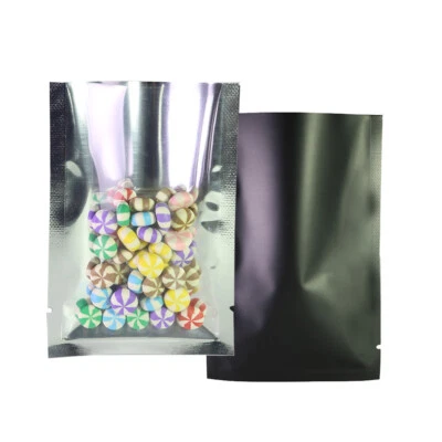 200x Clear Front Black Foil Back Top Fill Bags 3x4.75in (Free 2-Day Shipping) - image 1 of 3