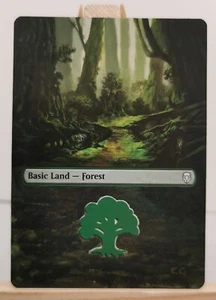 mtg magic the gathering Basic Land forest Alter, hand painted, border extension - Imagen 1 de 2