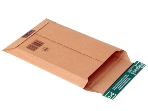 100 Stück Karton Versandtaschen aus Microwellpappe DIN A5 braun W01.02 - Bild 1 von 5