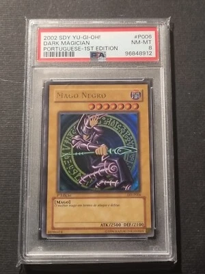 MAGO NERO - YUGIOH! - PRIMA EDIZIONE - PSA 8 - DIY P006 - 2002 - VINTAGE - Immagine 1 di 3