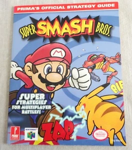 Unread Prima's Official Strategy Guide Super Smash Bros Nintendo Kip Ward PB - Imagen 1 de 5