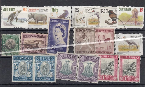 South Africa KGVI/QEII Unchecked Collection Of 17 Values MLH/VFU BP4516 Cover