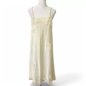 Valentino Intimo Vintage Creme Spitze Schlupfkleid Nachthemd, Romantische Dessous Smal - Bild 1 von 9