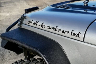Not All Who Wander Are Lost Vinyl Decal V4 | Wanderlust Travel | Die Cut Sticker - Image 1 of 4