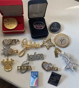 Vintage Jafra Advertising Pin Brooch Lot (15) RARE!! - Picture 1 of 9