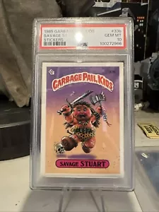 1985 Topps Garbage Pail Kids 33b Savage Stuart PSA 10 GEM MINT - Picture 1 of 15