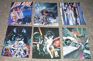 STAR WARS XLARGE POST CARDS set of 6 VF/NM 1993 8" x 10" post cards - Picture 1 of 12