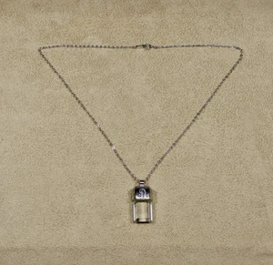 Gorham Halskette mit Anhänger Sterlingsilber 925 klar Kristall - Bild 1 von 4