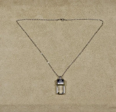 Collar colgante Gorham de plata de ley 925 de cristal transparente  Foto 1 de 4