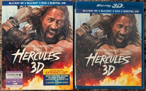 NEW Hercules 3D Blu-ray DVD Digital Copy 3-Disc Set Unrated Extended w Slipcover - Picture 1 of 1
