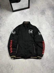 Vintage Honda Racing Jacket Faux Fur Lined Sherpa Hype Avant Garde Y2k Men’s - Picture 1 of 16
