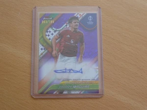 Topps Finest UCC 2024/25 Manchester United Harry Maguire Auto - Numbered 063/199 - Picture 1 of 1