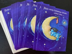 Vintage Care Bears Embossed Christmas Greeting Card Lot of 14 with Envelopes - Picture 1 of 6