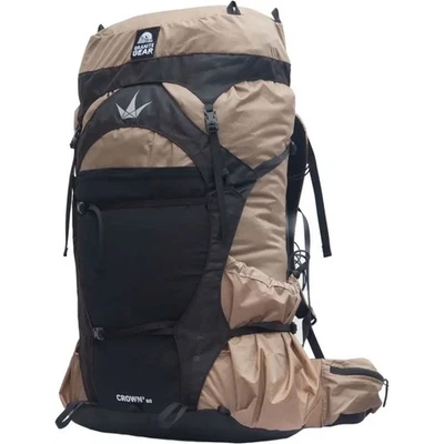 GRANITE GEAR Unisex Crown 3 60 Long Torso Dunes/Black Backpack (50016-7010) - Image 1 of 2