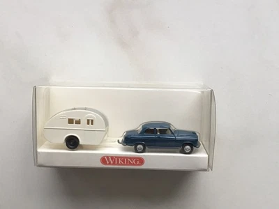 WIKING 8940126 Klassisches Wohnwagengespann in OVP 1:87 Modellauto - Bild 1 von 2
