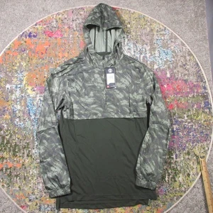 Under Armour Hooded Windbreaker Men S Fitted Camo 1/2 Zip Stretch Anorak NEW - Picture 1 of 11