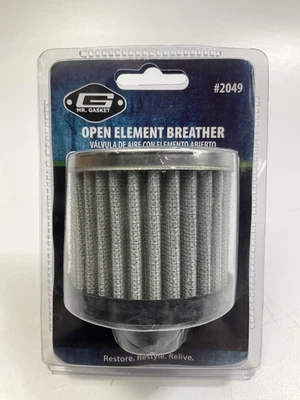 Filtro elemento respirador cubierta válvula Mr Gasket 2049 - 1,22" tipo push-on Foto 1 de 3